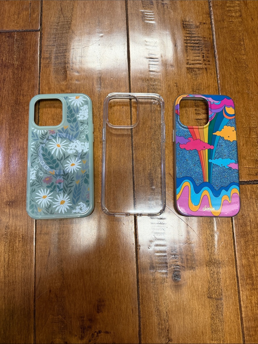 Assorted Floral, Clear and Rainbow Graphic iPhone 14 Pro Max Cases - Multi-Color
